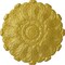 Ekena Millwork Durham Ceiling Medallion (Fits Canopies up to 4 1/4"), Hand-Painted Rich Gold, 31"OD x 1 1/2"P CM31DURGS - alternate 1